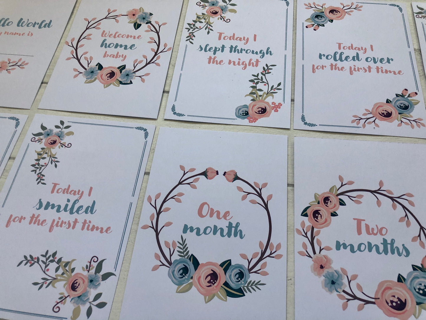 Milestone Cards for Baby Shower and Newborn Gifts Keepsake Present for New Parents