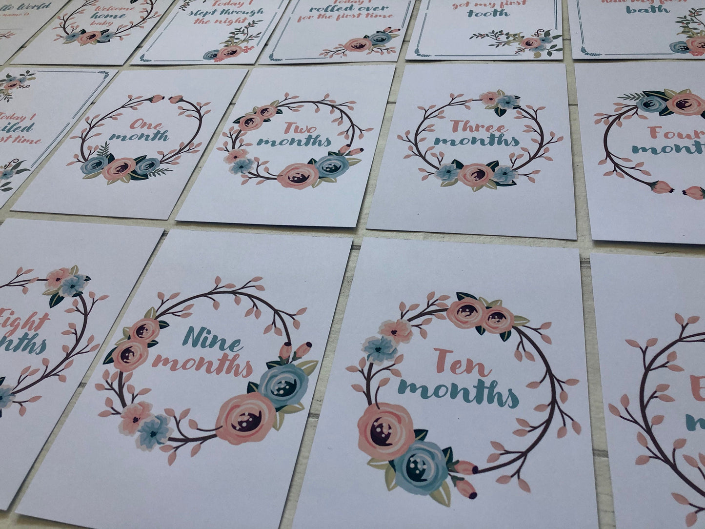 Milestone Cards for Baby Shower and Newborn Gifts Keepsake Present for New Parents