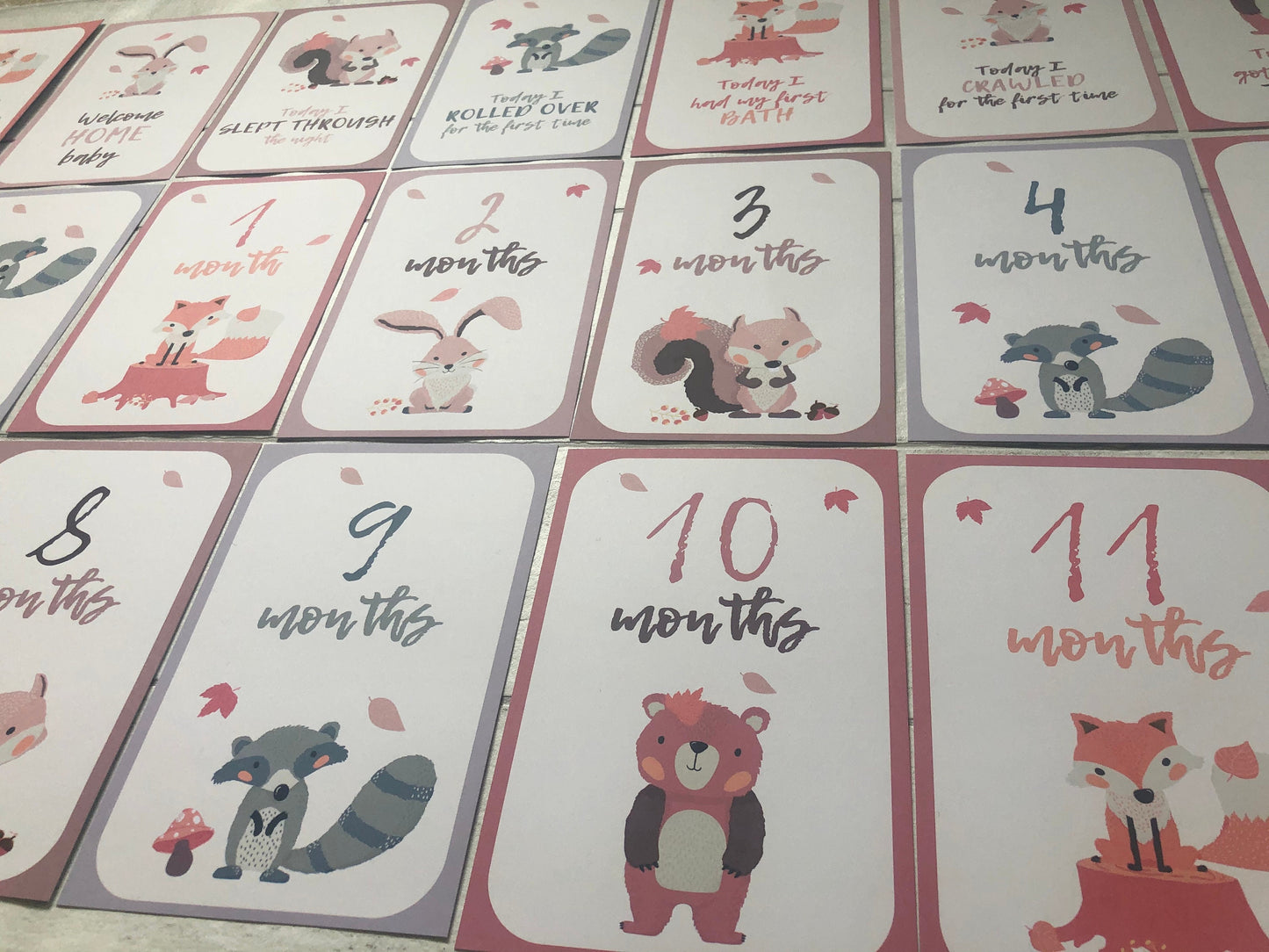 Baby Milestone Cards | Baby Shower Gift | New baby gift | Baby Keepsake Gift