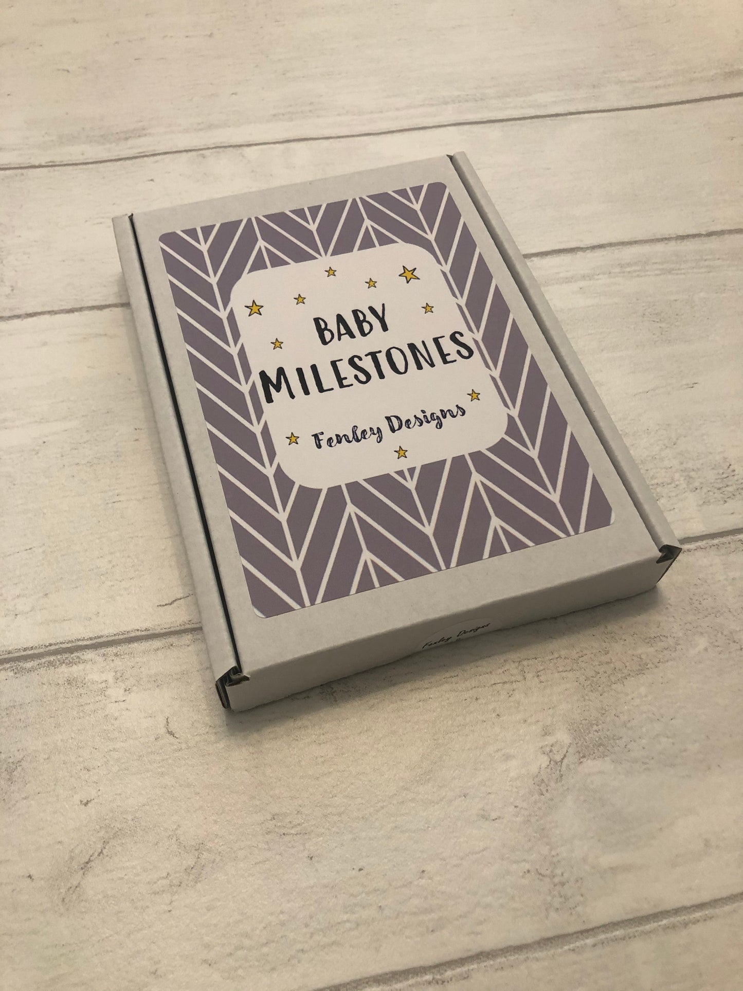 Twin Milestone Cards Gender Neutral Grey