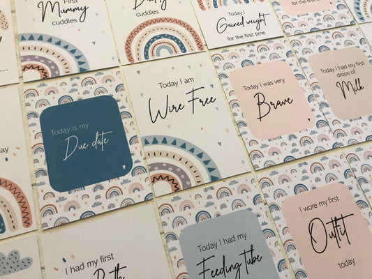 Preemie Milestone Cards - Perfect Gift for Early Babies in NICU