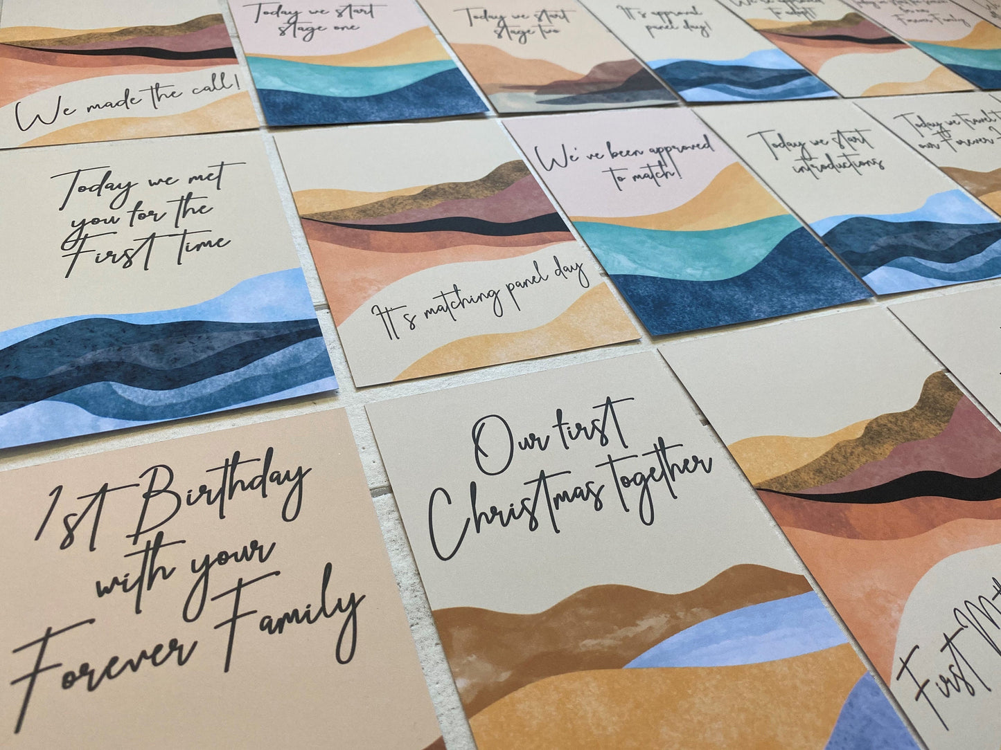 Beach Milestone Adoption Cards