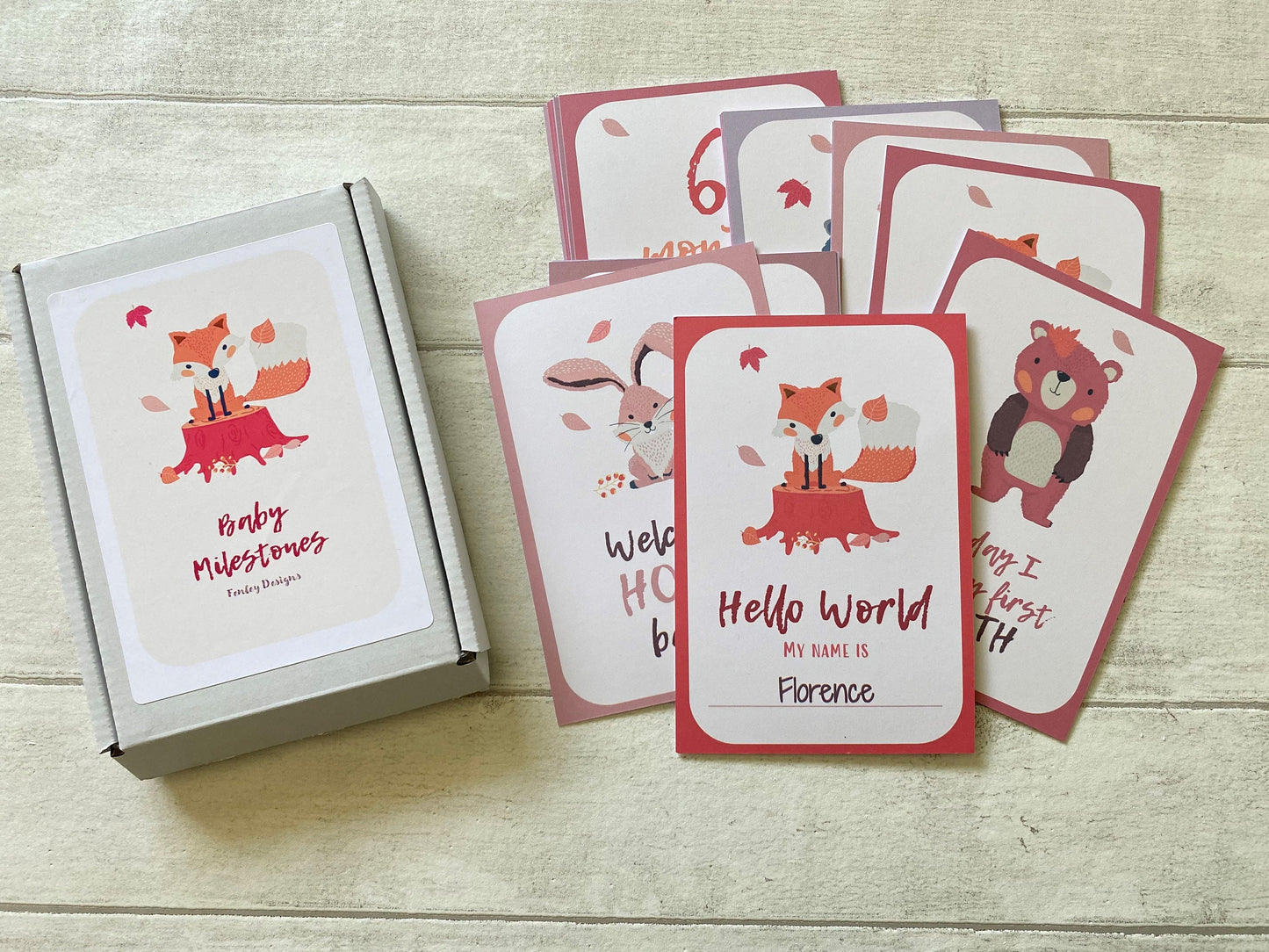 Baby Milestone Cards | Baby Shower Gift | New baby gift | Baby Keepsake Gift