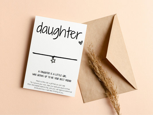 Wish Bracelet for Daughter - Ideal Gift for Birthday, Christmas, and Special Occasions