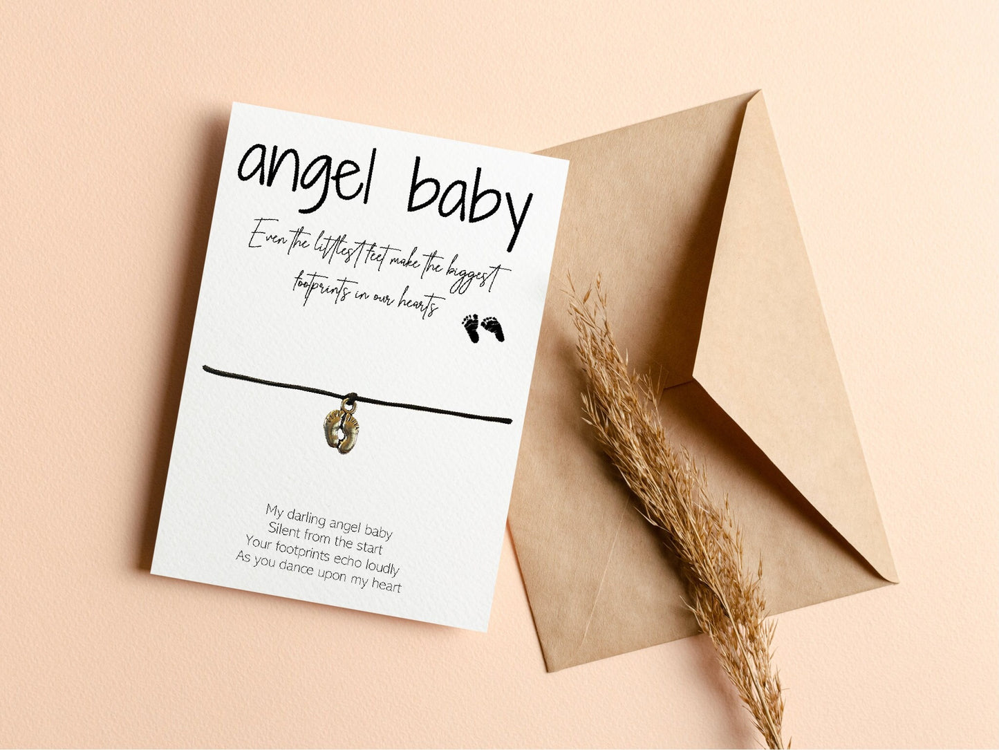 Angel Baby Remembrance Card for Pregnancy Loss or Miscarriage Keepsake Gift
