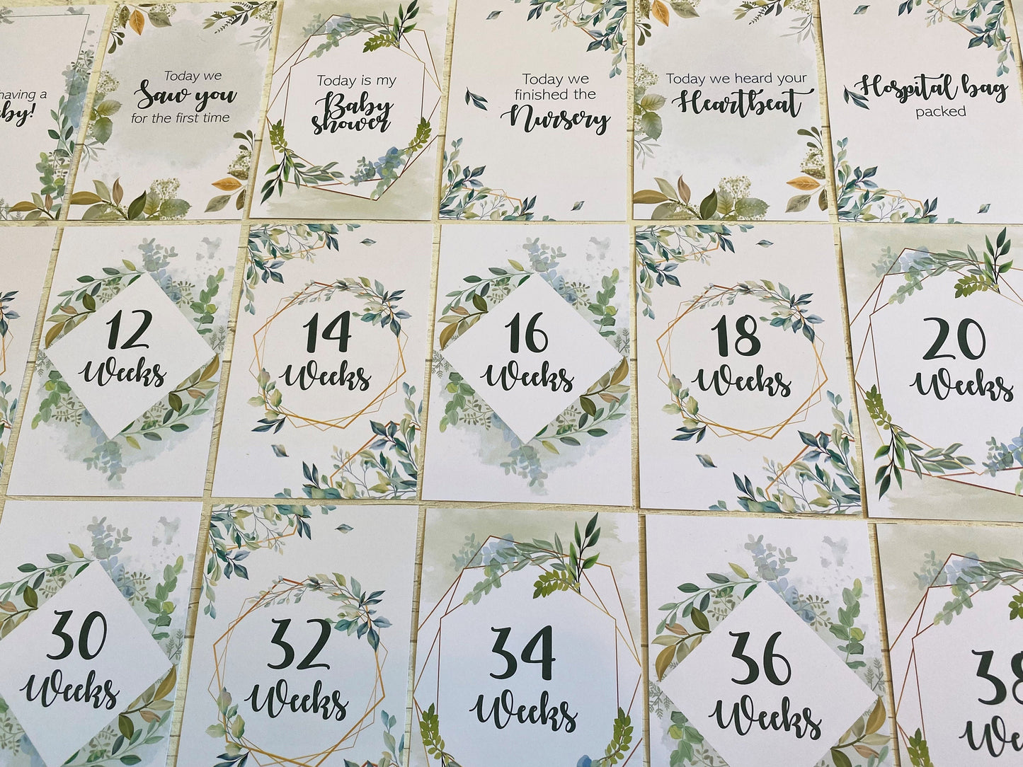 Pregnancy Milestone Cards | Pregnancy Gift | Mum to be gift |Milestone cards | Pregnancy Announcement | Autumn