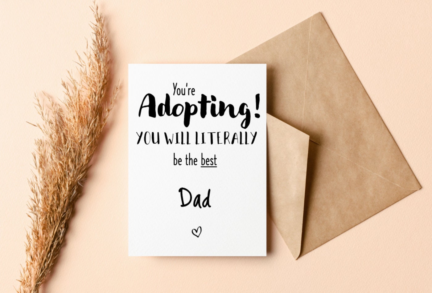Adoption Card for Dad - Forever Family Greeting Card