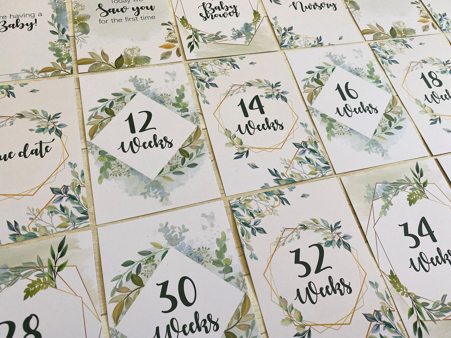 Pregnancy Milestone Cards | Pregnancy Gift | Mum to be gift |Milestone cards | Pregnancy Announcement | Autumn