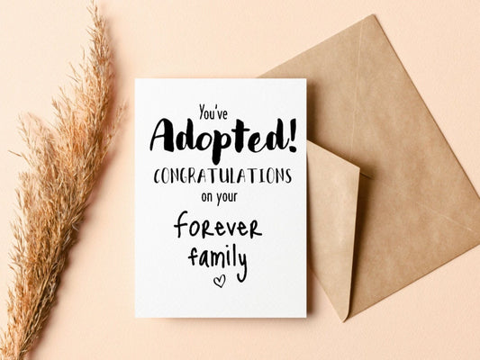 Forever Family Adoption Greeting Card