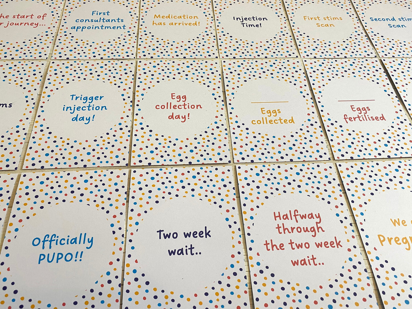 Dotty IVF IUI ICSI Milestone Cards