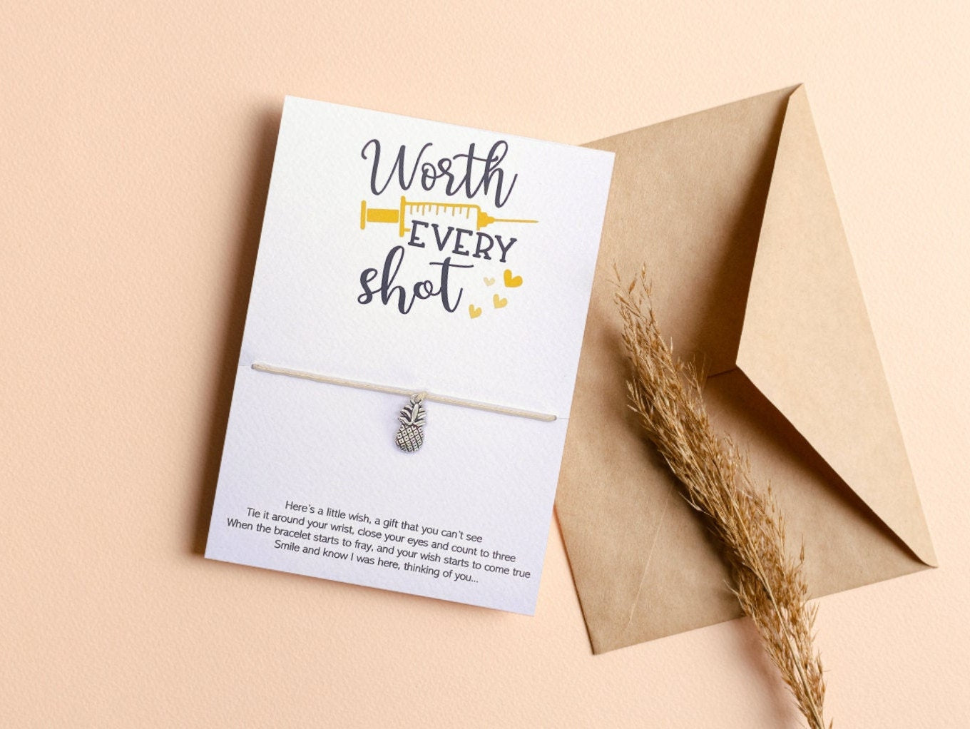 IVF Fertility Wish Bracelet - Inspirational Gift for Hope and Strength