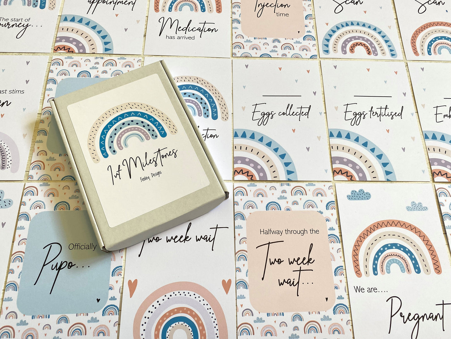 Rainbows IVF IUI ICSI Milestone Cards