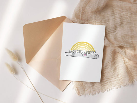 Positive Vibes IVF Greeting card
