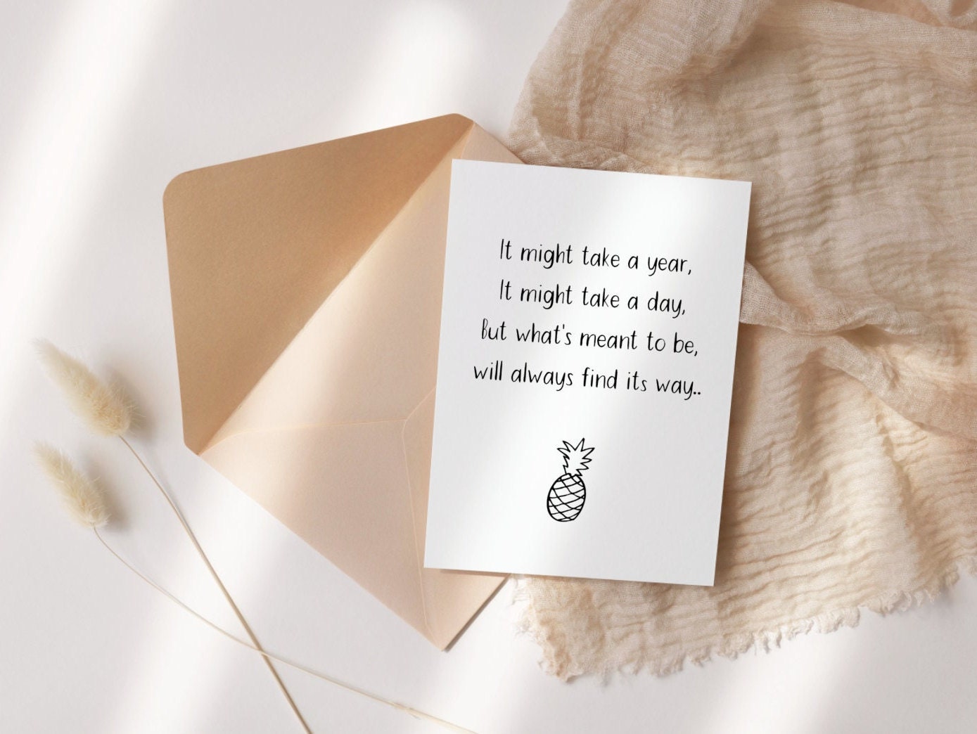 Pineapple Fertility Treatment Greeting Card