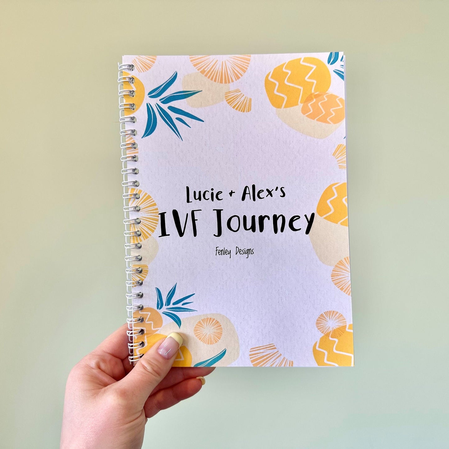 Personalised Pineapple IVF Fertility Journal