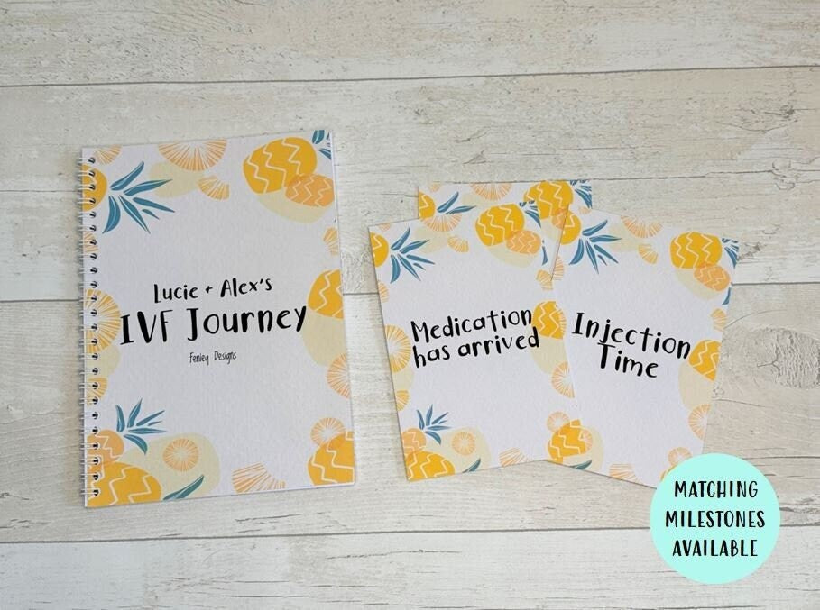 Personalised Pineapple IVF Fertility Journal