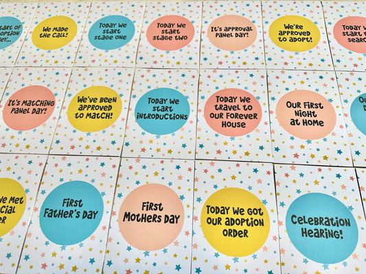 Stars Adoption Milestone cards