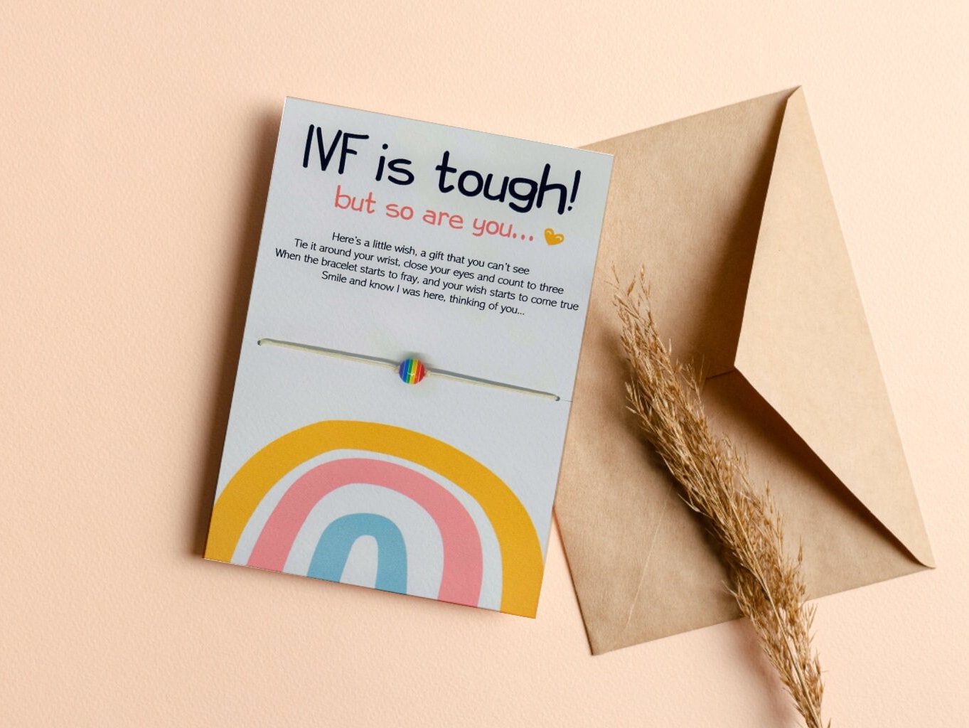IVF is Tough - IVF Rainbow Wish Bracelet
