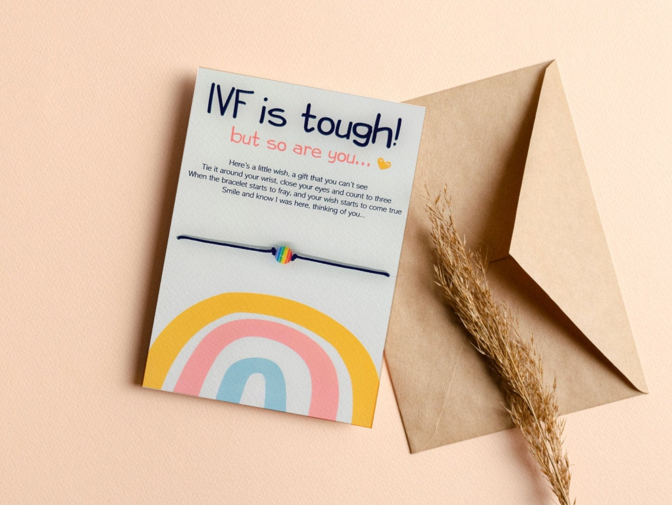 IVF is Tough - IVF Rainbow Wish Bracelet
