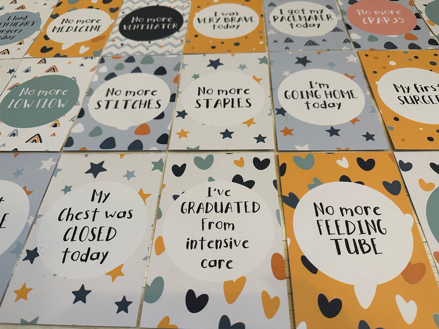 Congenital Heart Disease Milestone Cards - CHD Heart Warrior Journey