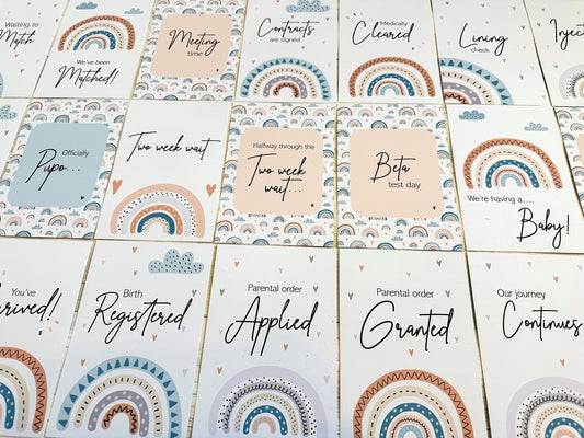 Surrogacy Milestone Cards for Surrogate parents, Unique Keepsake Gift