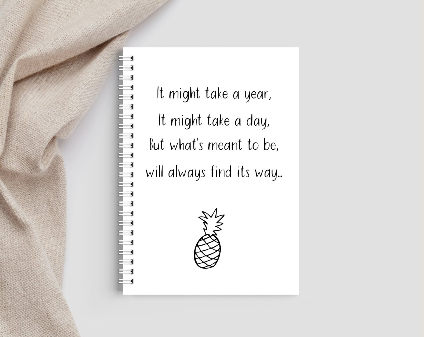 Personalised Pineapple IVF Fertility Journal