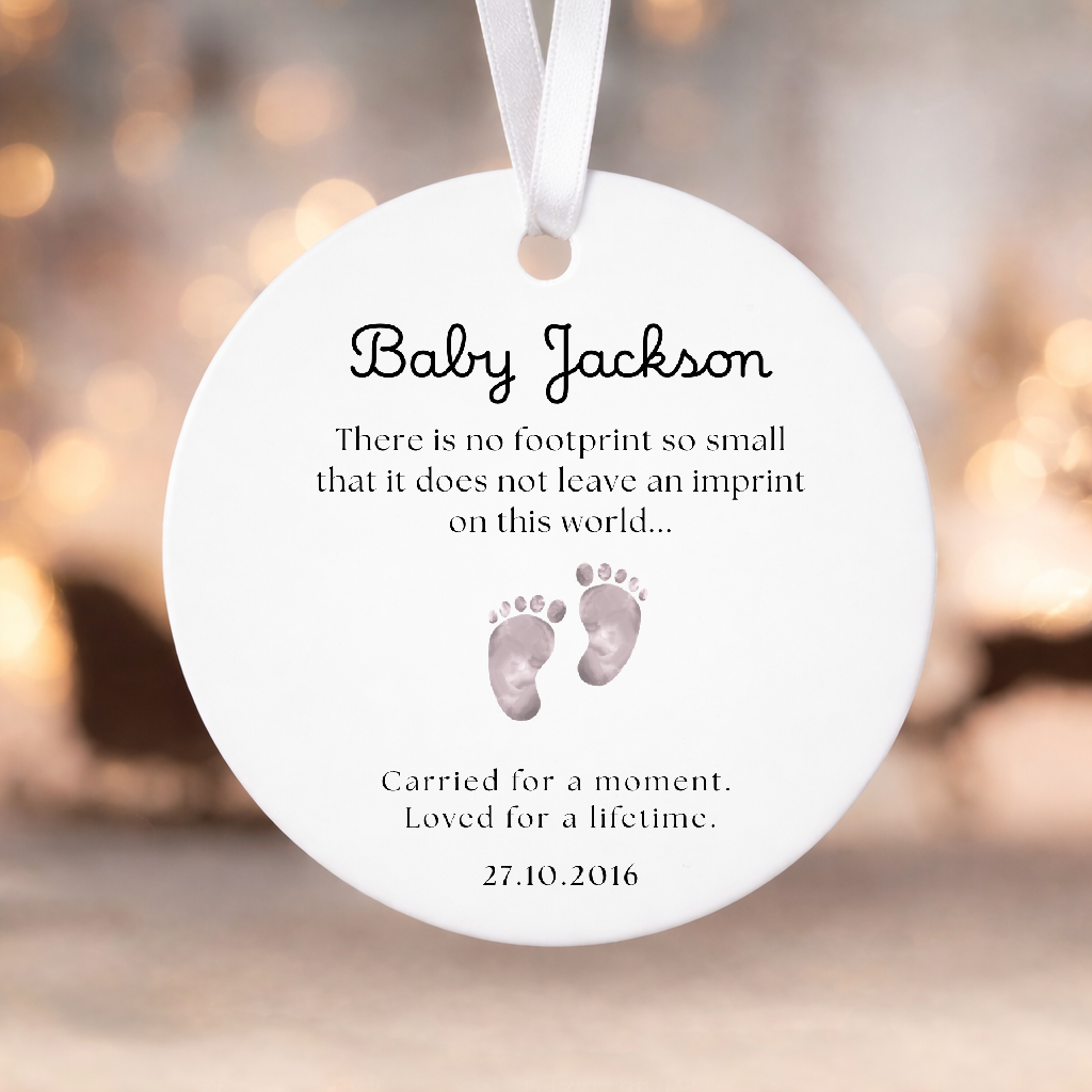 Personalised Baby Bereavement Plaque Memorial Keepsake Hanging Decoration Loss Remembrance Gift Nursery