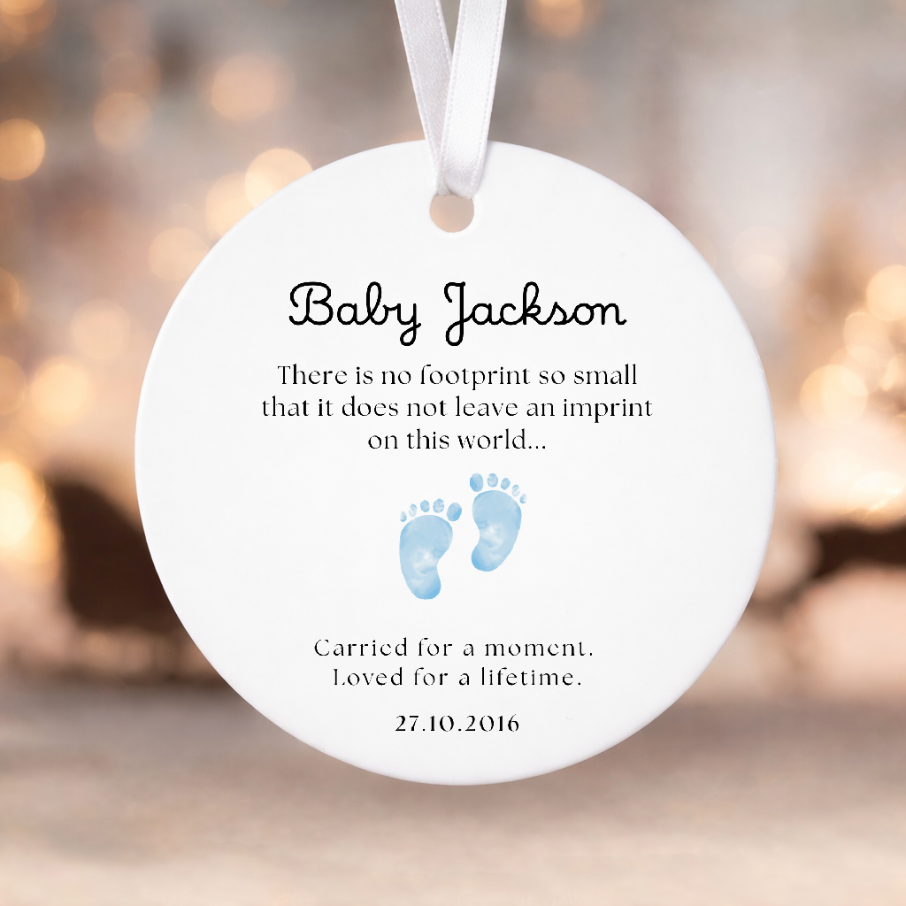 Personalised Baby Bereavement Plaque Memorial Keepsake Hanging Decoration Loss Remembrance Gift Nursery