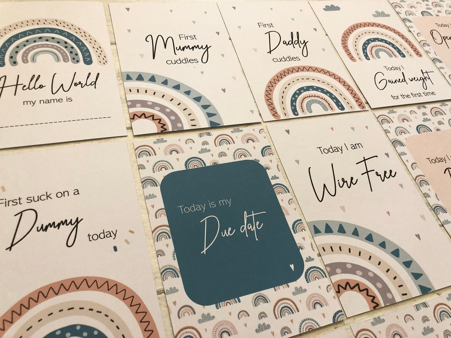 Preemie Milestone Cards - Perfect Gift for Early Babies in NICU