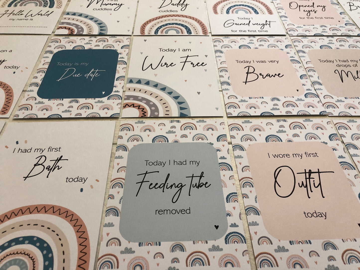 Preemie Milestone Cards - Perfect Gift for Early Babies in NICU