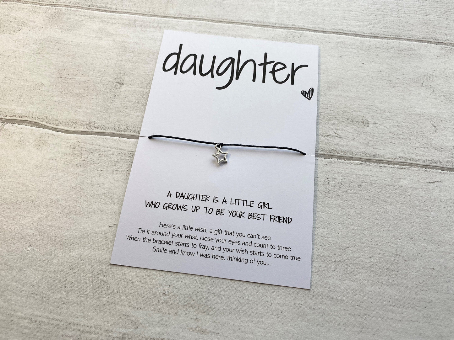 Wish Bracelet for Daughter - Ideal Gift for Birthday, Christmas, and Special Occasions