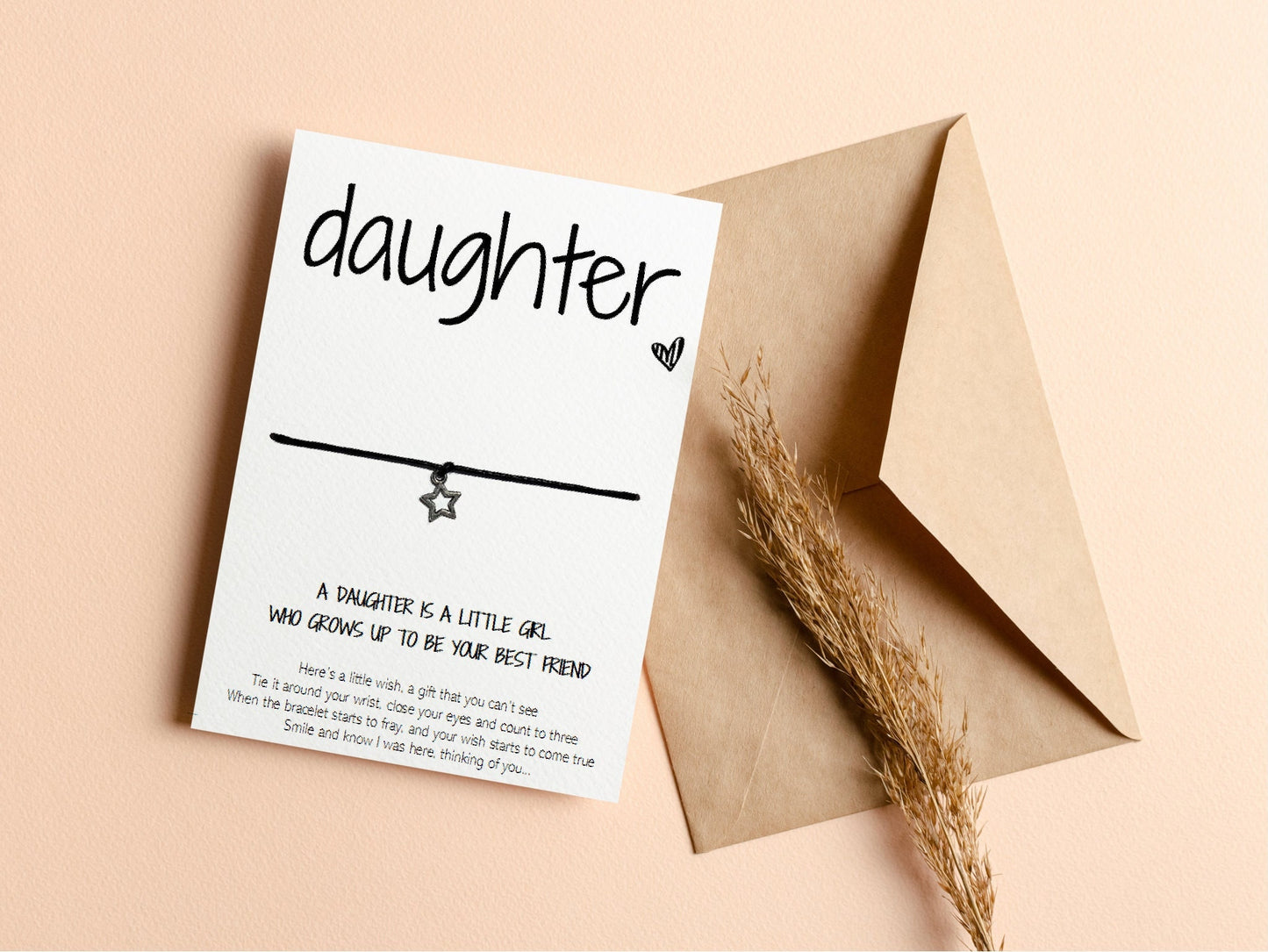 Wish Bracelet for Daughter - Ideal Gift for Birthday, Christmas, and Special Occasions